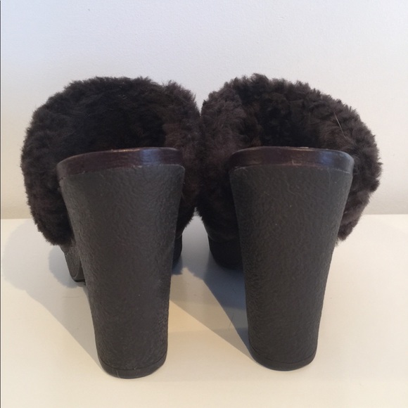 Hunter Sheepskin & leather mule - Picture 3 of 6